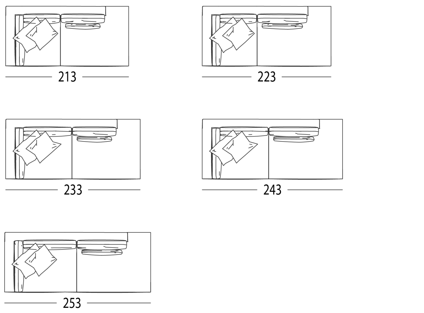 CHAISE LONGUE LEFT OR RIGHT