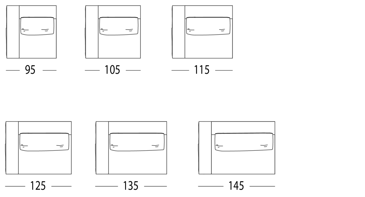 SOFA WITH 1 ARM LEFT OR RIGHT
