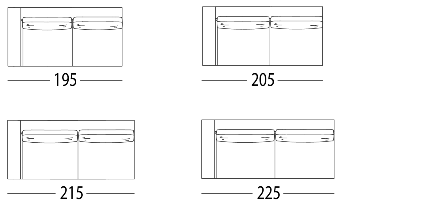 SOFA WITH 1 ARM LEFT OR RIGHT