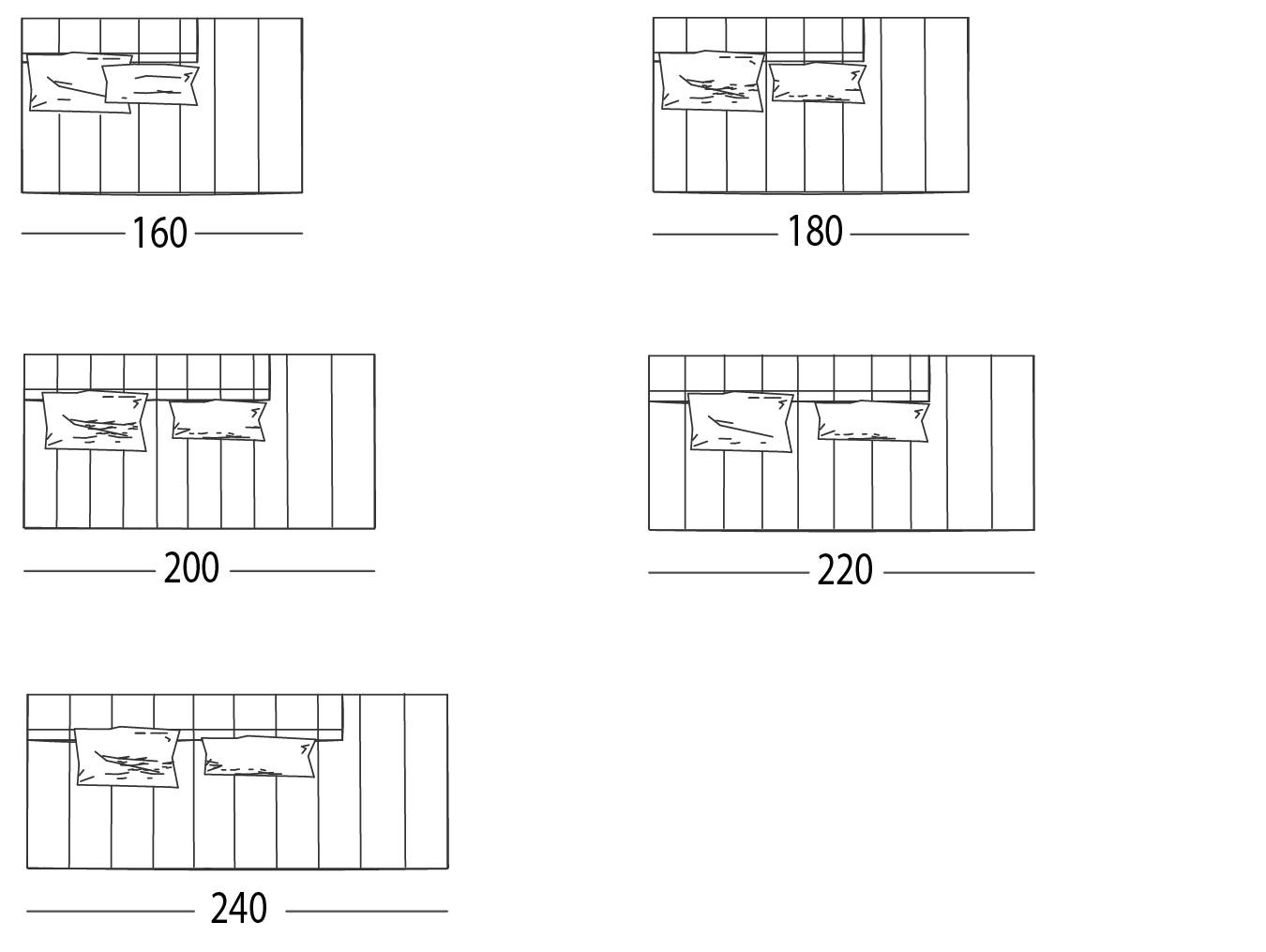 SOFA WITH NO ARMS & CHAISE LONGUE