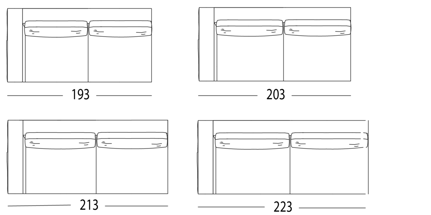 SOFA WITH 1 ARM LEFT OR RIGHT