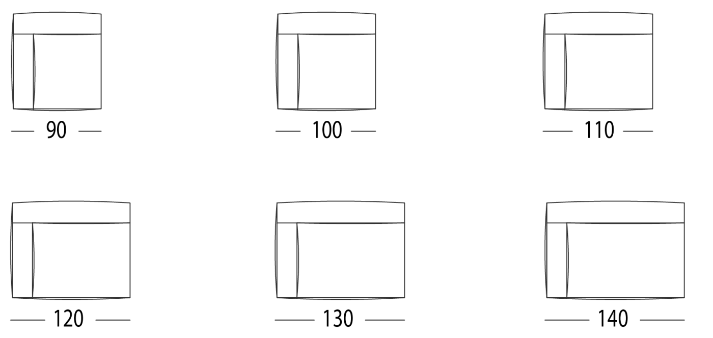 SOFA WITH 1 ARM LEFT OR RIGHT