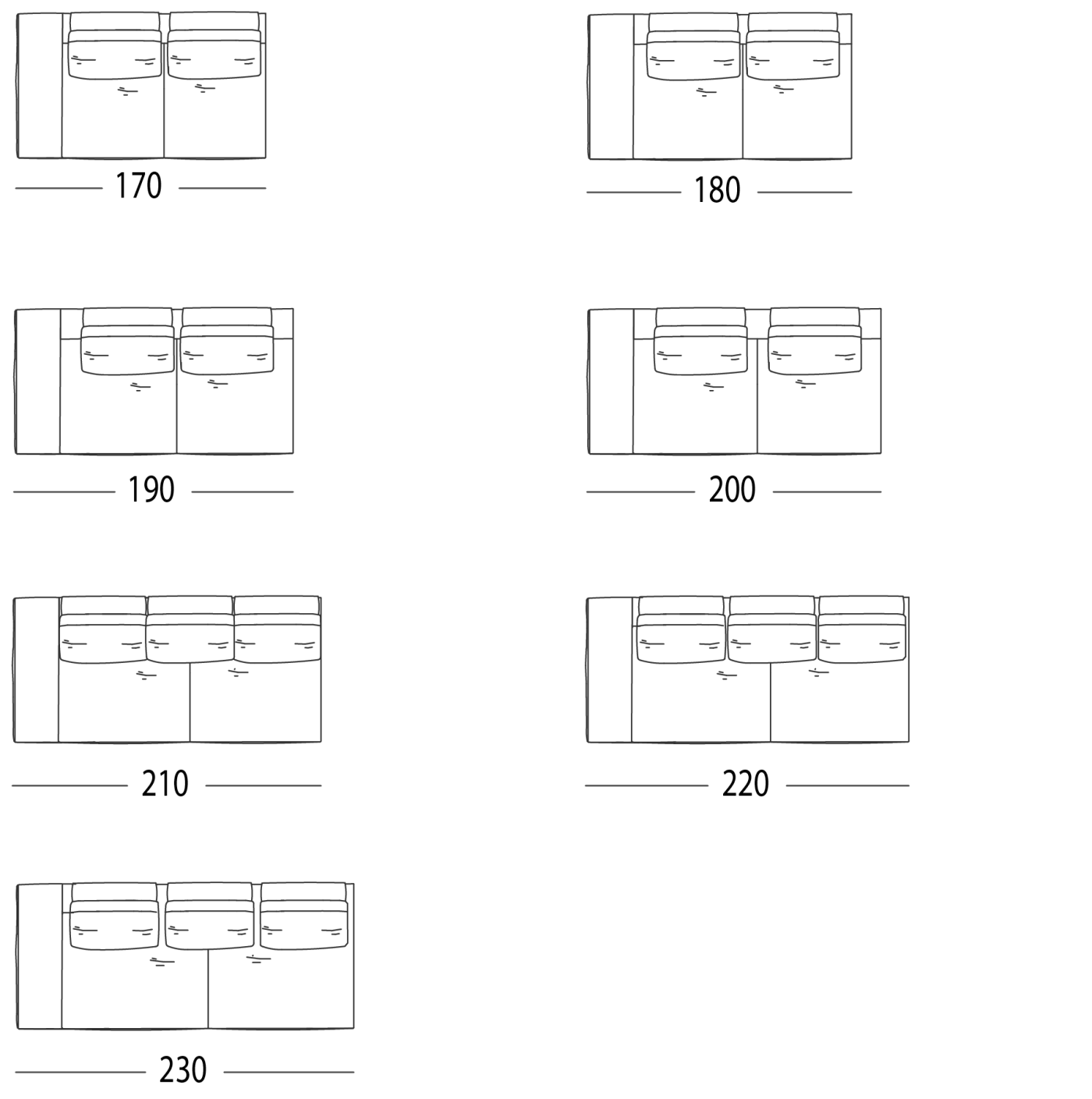 SOFA WITH 1 ARM LEFT OR RIGHT