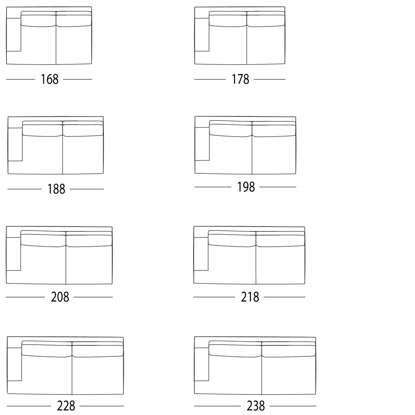 SOFA WITH 1 ARM LEFT OR RIGHT