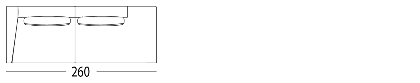 SOFA WITH 1 ARM AND CHAISE LOUNGE LEFT OR RIGHT