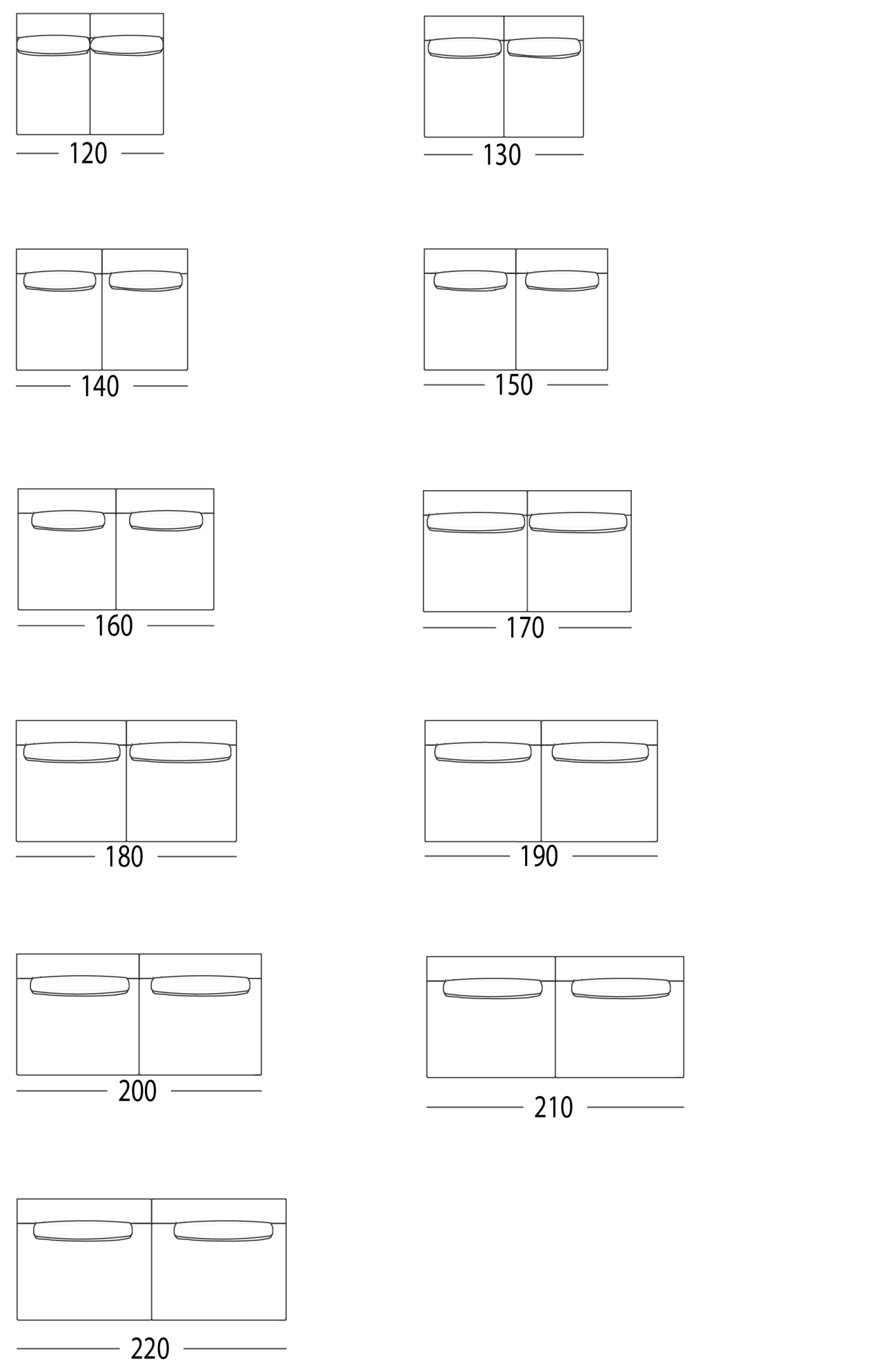 SOFA WITH NO ARMS LEFT OR RIGHT