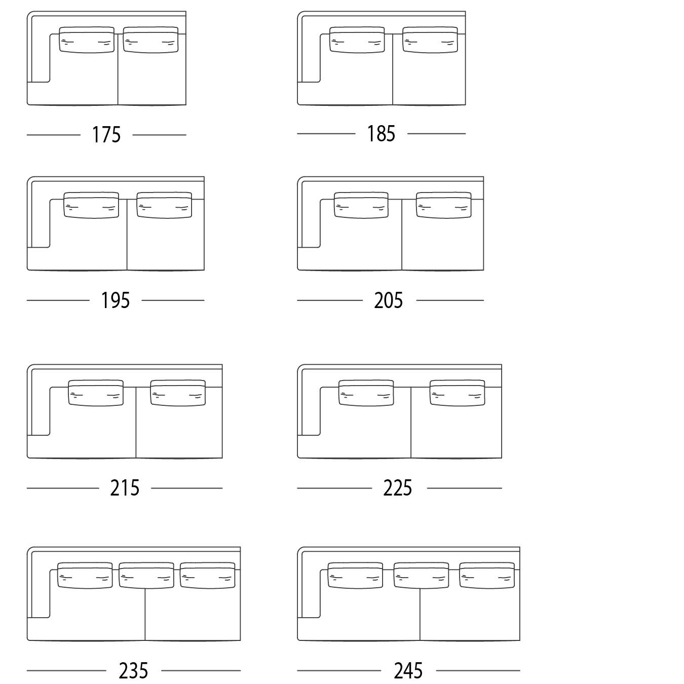 SOFA WITH 1 ARM LEFT OR RIGHT
