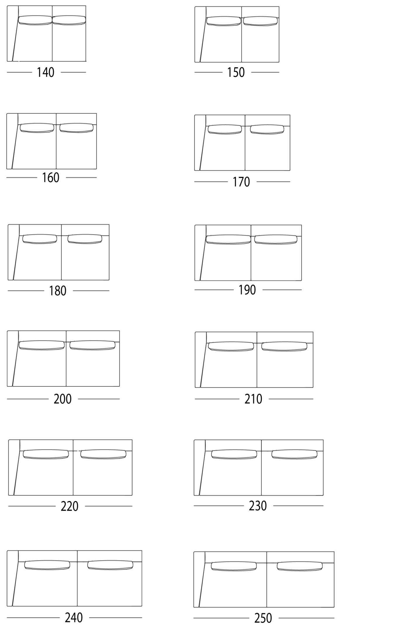 SOFA WITH 1 ARM LEFT OR RIGHT