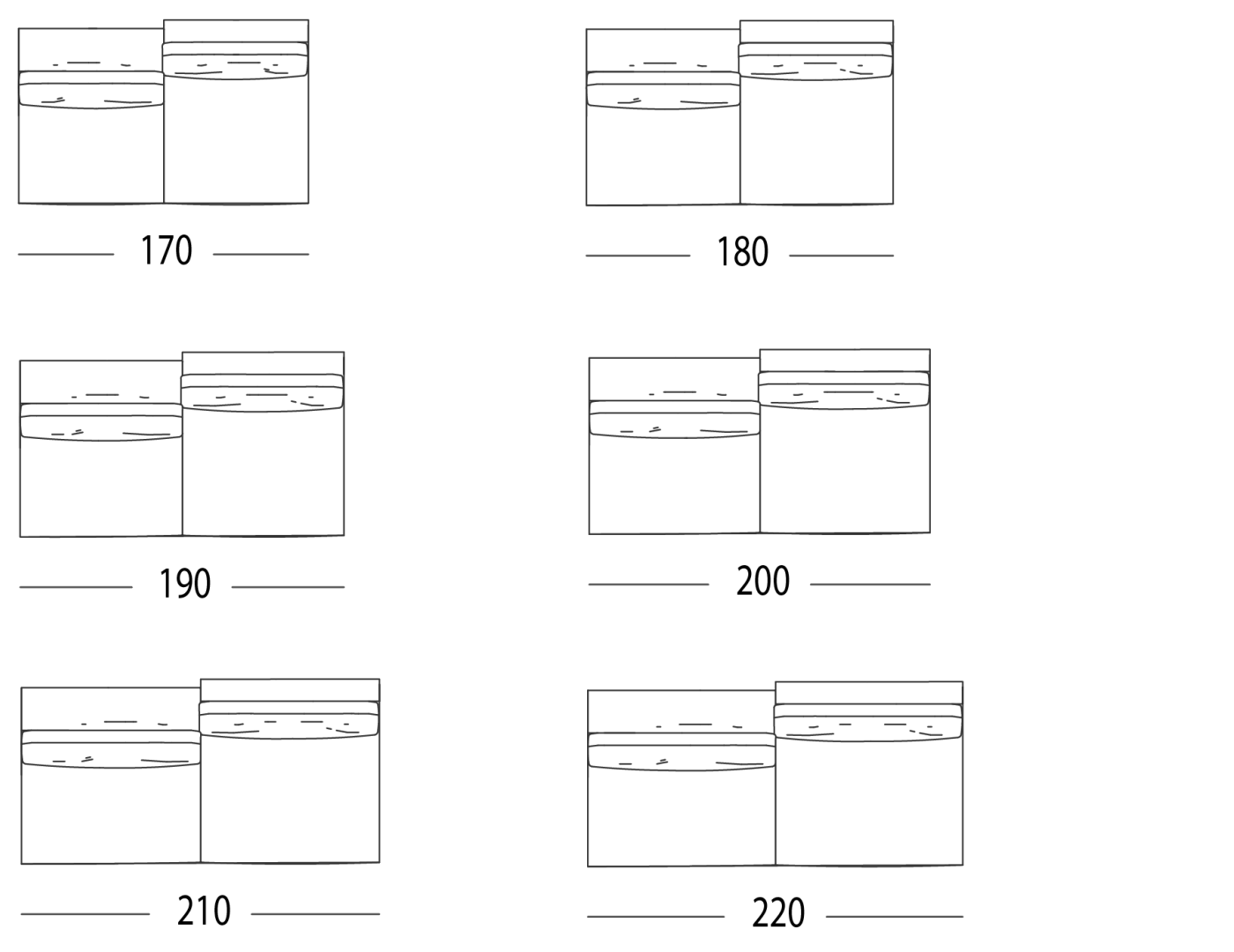 SOFA WITH NO ARMS LEFT OR RIGHT