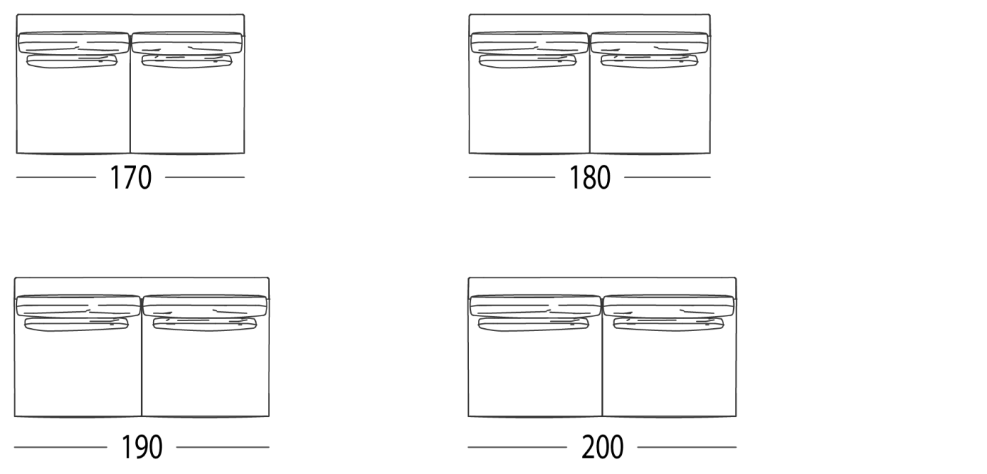 SOFA WITH NO ARMS LEFT OR RIGHT