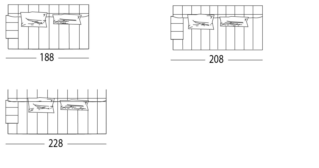 SOFA WITH 1 ARM LEFT OR RIGHT