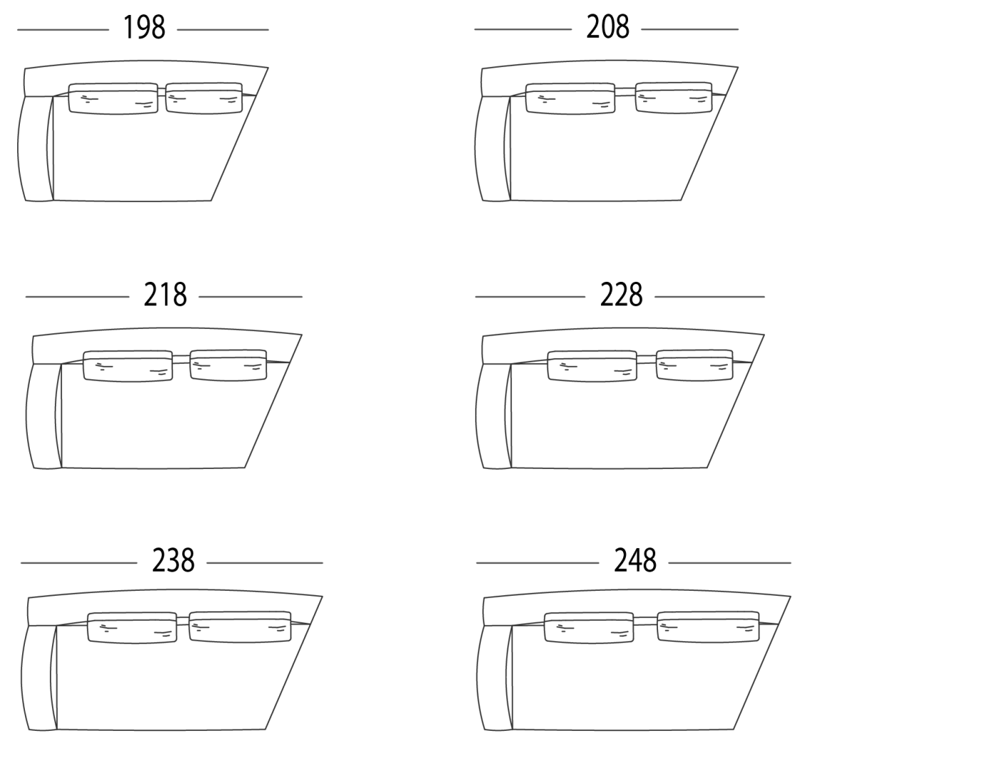 ANGLED SOFA WITH 1 ARM LEFT OR RIGHT